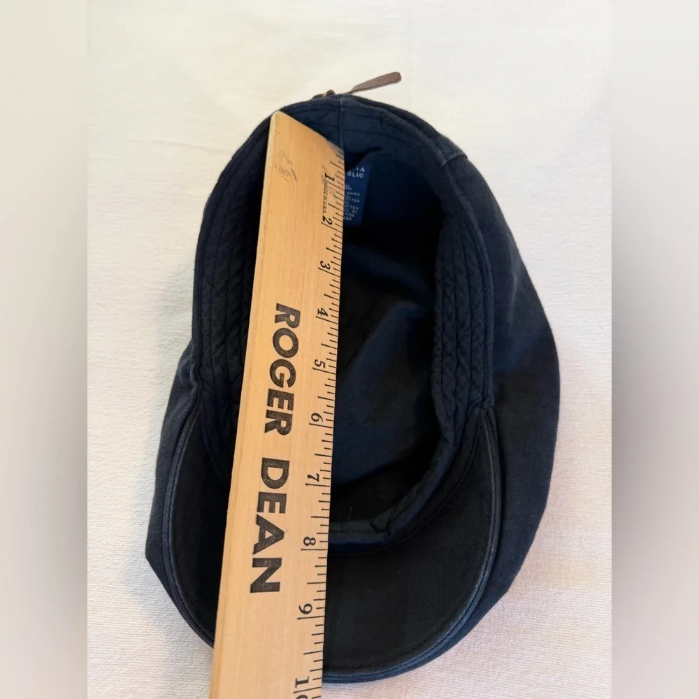 Banana Republic Navy‎ & Olive Plaid Cotton Flat Cap | Classic Driving Style